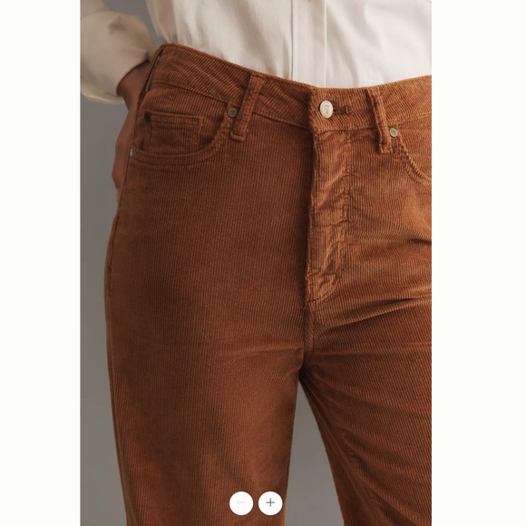 Anthropologie The Scotty Cuffed High-Rise Straight-Leg Jeans by Pilcro - Picture 3 of 5